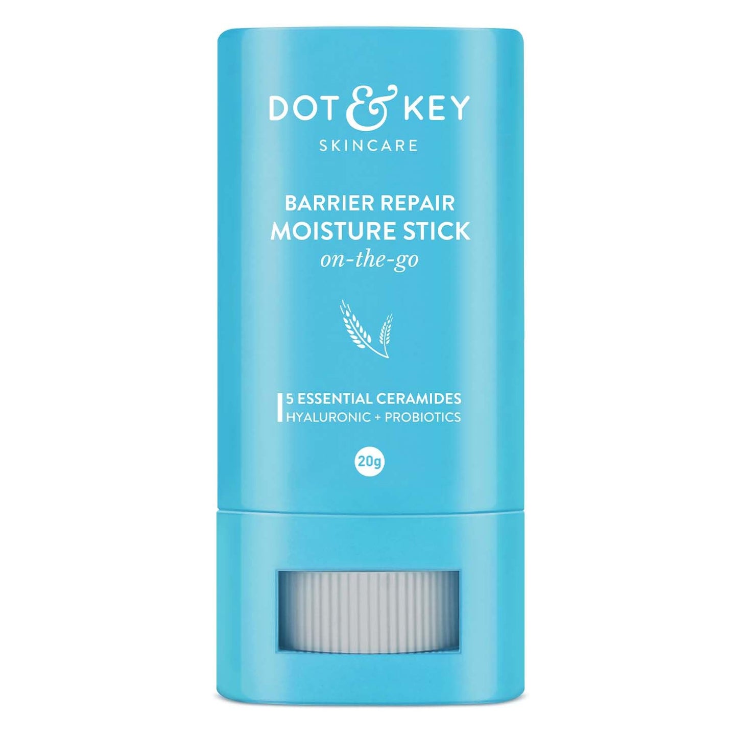Zephivo DOT & KEY Barrier Repair Moisture Stick On-The-Go Non Sticky Ceramides Moisturizer With Hyaluronic + Probiotic For Intense Moisturization&Skin Strengthening|For Dry Skin, Normal & Sensitive Skin|20G