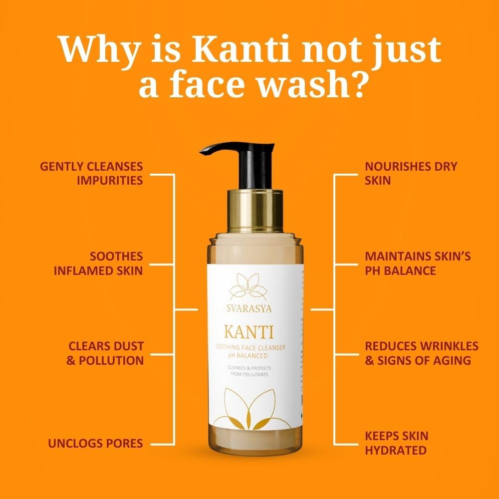 Svarasya Kanti Natural Facewash for Soft, Soothing and Nourishing skin| Suitable for all skin types|100ml