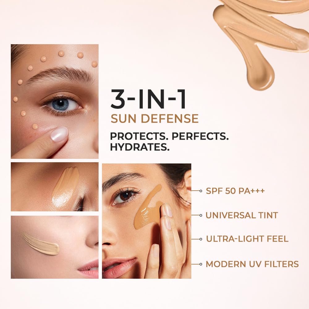 Eclipse Solaire Aqua Fusion Sunscreen SPF50 | 5X Protection with SPF 50 PA+++ | Infused with Himalayan Spring Water | Non-Greasy, For All Skin Types – 60ml