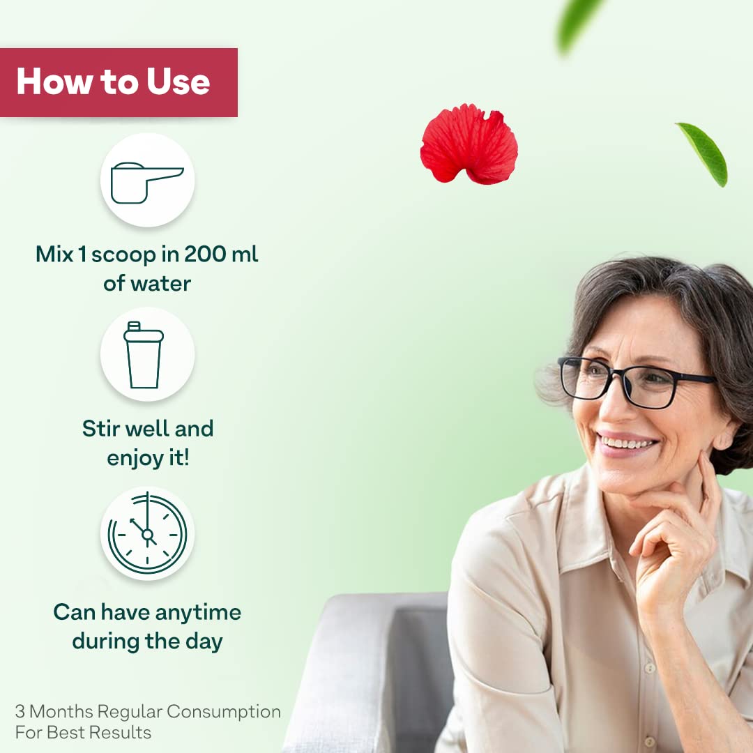 OZiva HerBalance Menopause Relief Drink, 250g (45 Days Pack) (With Black Cohosh, Lodh Bark & Licorice) for Better Hormonal Balance, Uterine & Vaginal Health, Certified