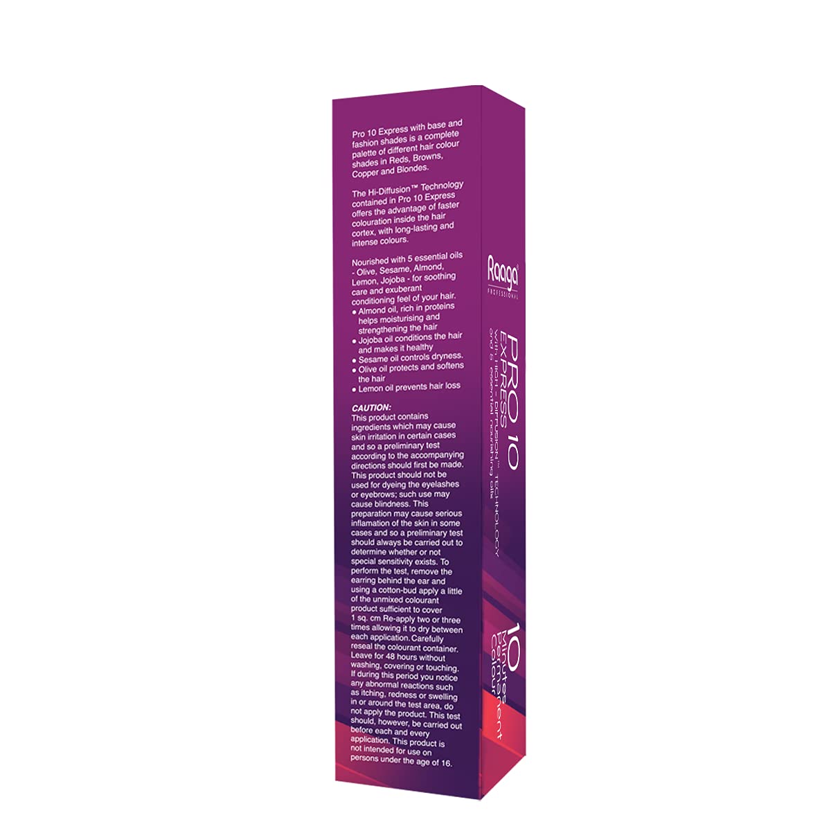 Raaga Professional Pro 10 Express Permanent Hair Colour, Light Brown Gold Reflect, 5.3, 90 g