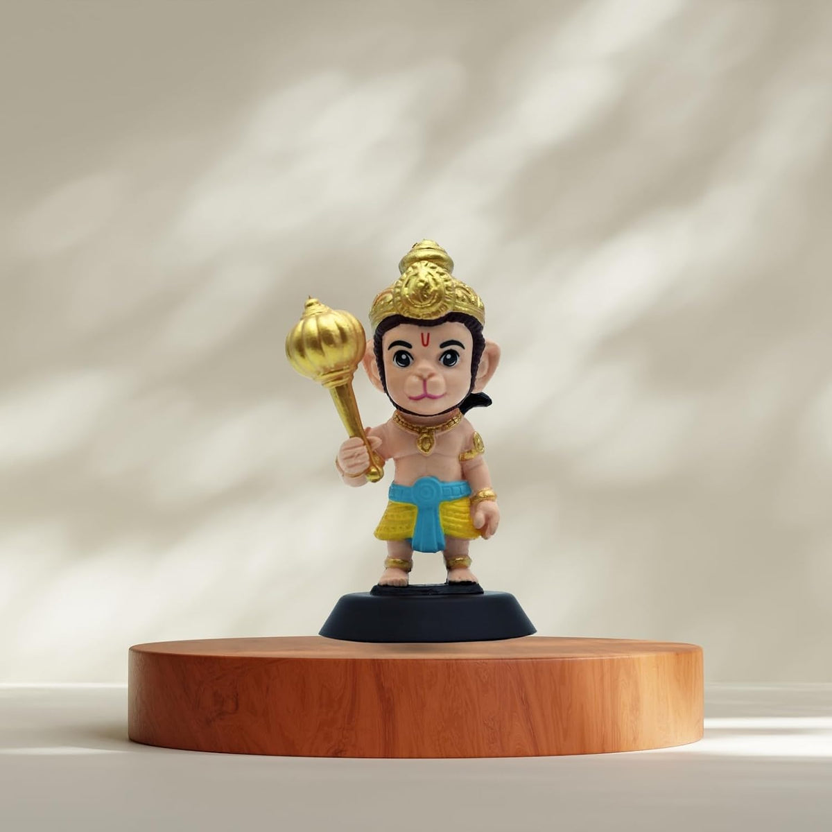 Hanuman Ji Figurine Showpiece for Car Dashboard, Home Office, Pooja Room | Bajrangbali Murti Statue for Hindu Temple, Spiritual Decor | Gift for Devotees