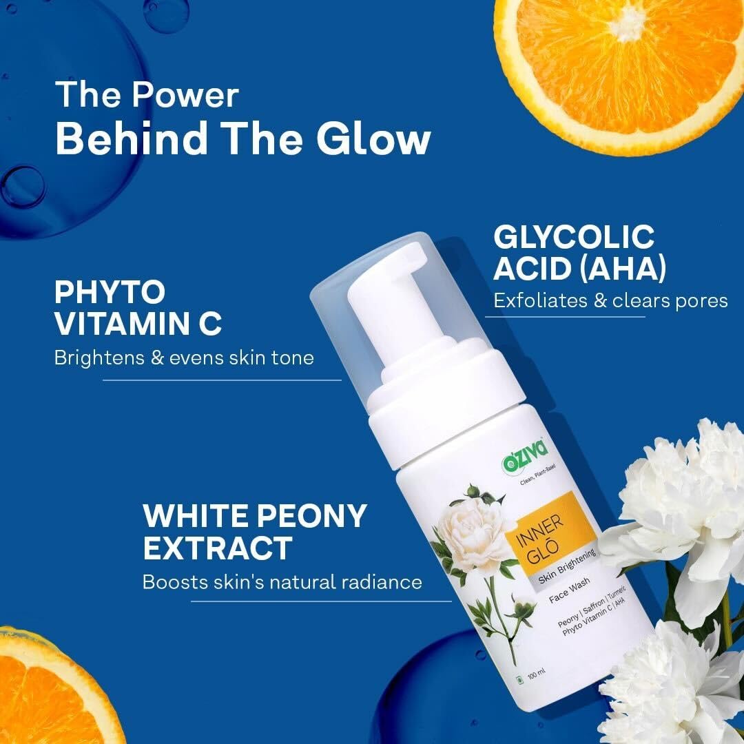 OZiva Inner Glo Skin Brightening Gel Face Wash 100 ml
