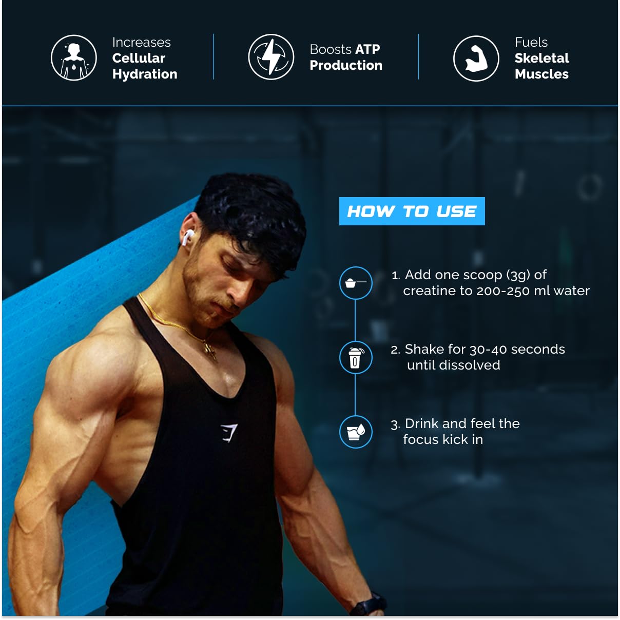 Wellcore - Pure Micronised Creatine Monohydrate | Unflavoured (250g, 83 Servings) | Rapid Absorption | Enhanced Muscle Strength & Power | Fast Recovery | Increased Muscle Mass