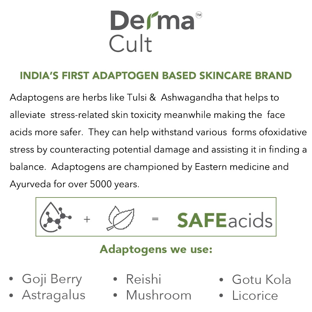 O3+ Derma Cult Retinol Cream Night Moisturizer for Wrinkles Radiance with Adaptogen, 25g