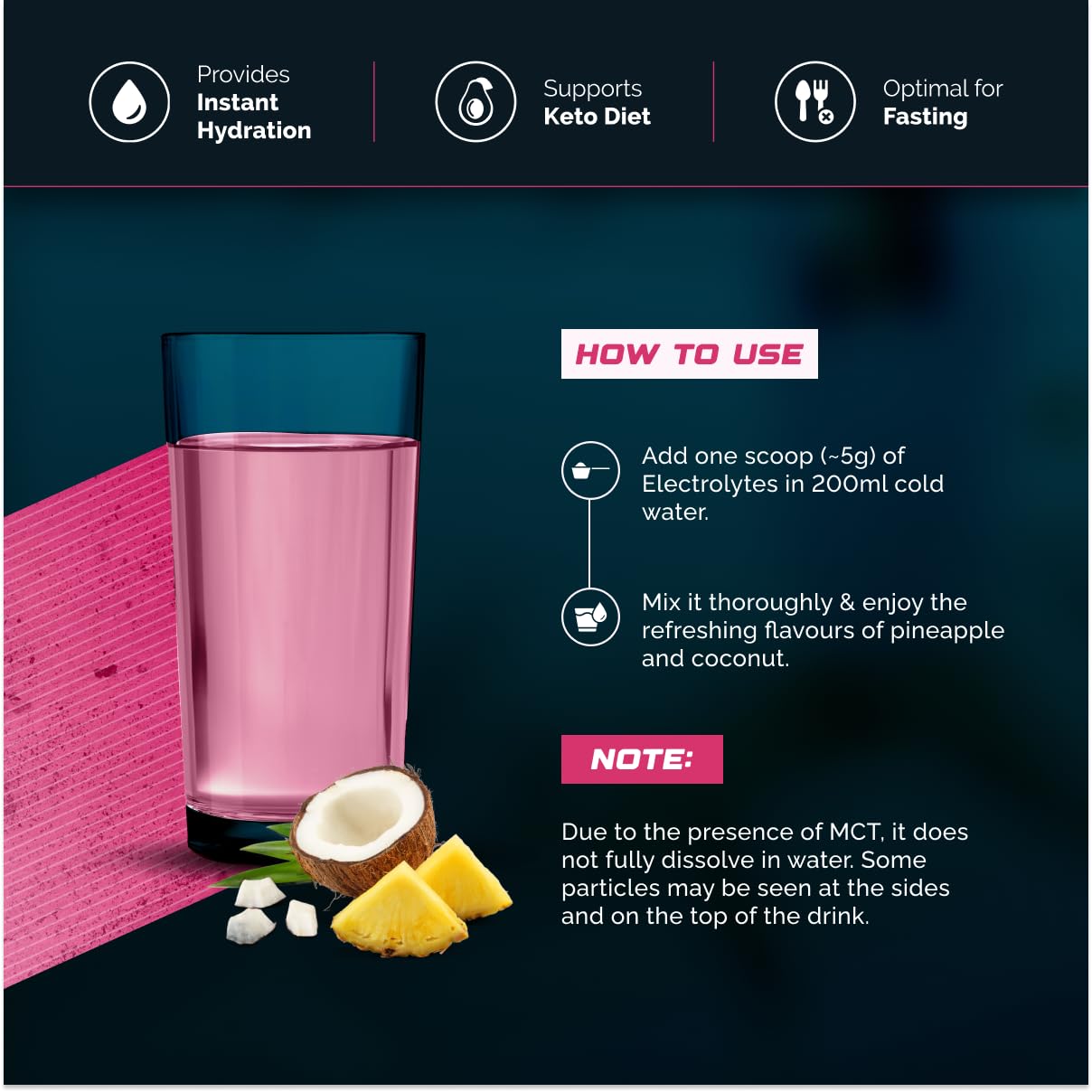 Wellcore - Electrolytes (Miami Thunder,200 G)| Electrolyte Drink With 5 Vital Electrolytes: Na,Mg,Ca,K,Po4|Sugar Free Electrolyte Powder|Fat Fuel Powered Keto Electrolyte,1 Count,40 Servings