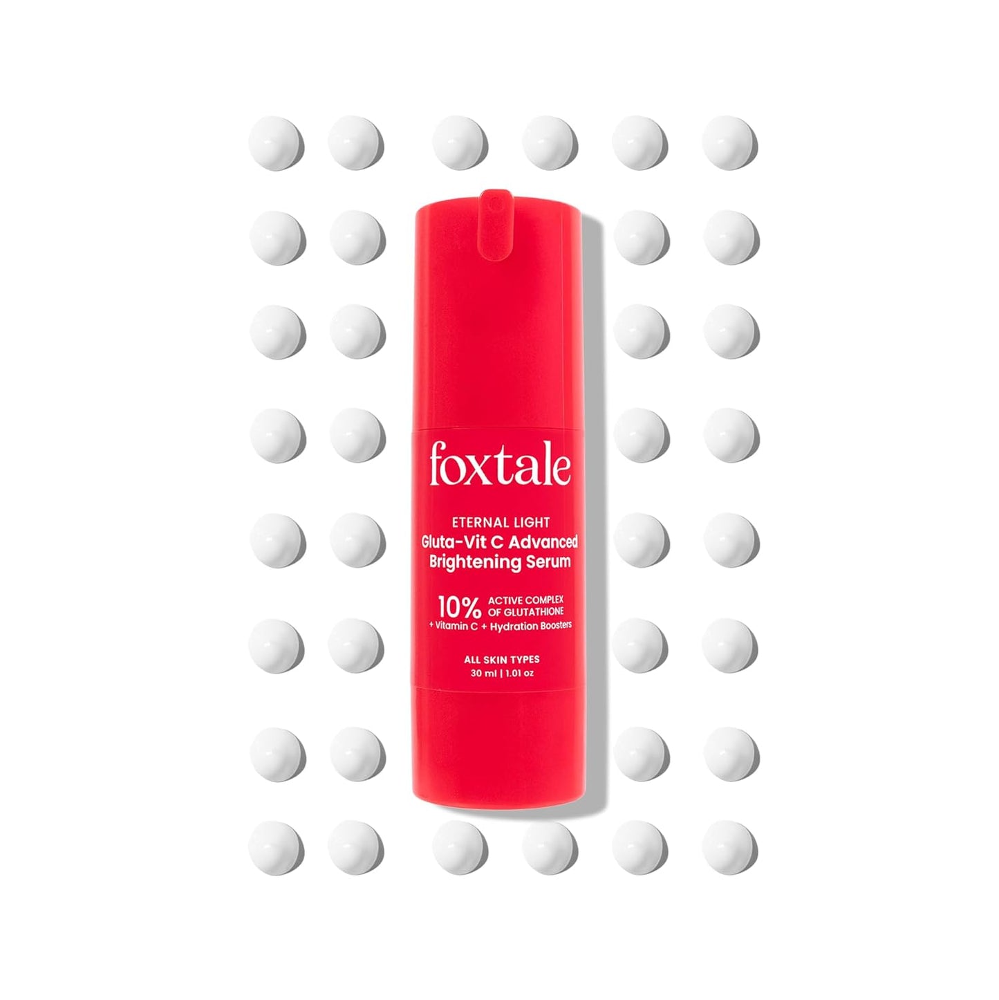 Foxtale 10% Vitamin C + Glutathione Complex Serum, Brightens skin in 3 days, Fades melasma & dark spots, Evens Skin tone, Gentle & Non-irritating, For All Skin types, Men & Women