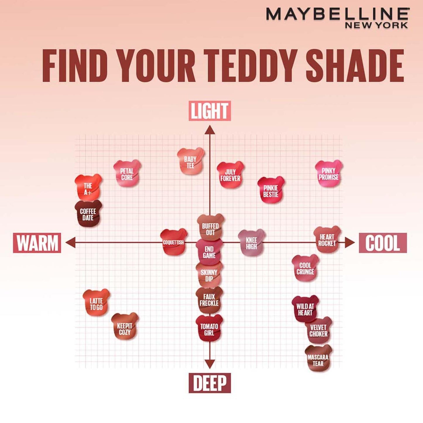 Maybelline New York Superstay Teddy Tint - Lip and Cheek Color - Heart Locket, 5ml