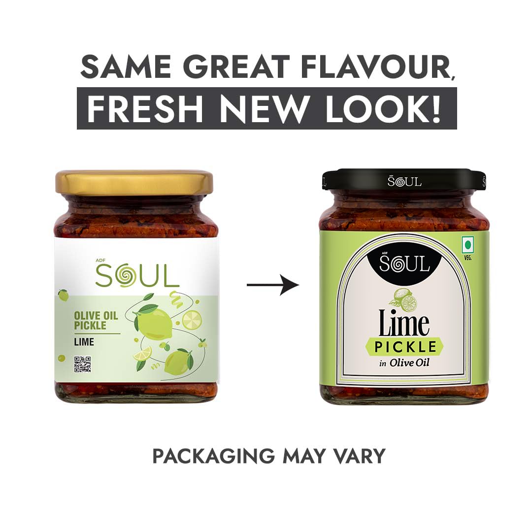ADF Soul lime pickle | Bursting with spice and tang, crafted in 100% Olive Oil | 275g