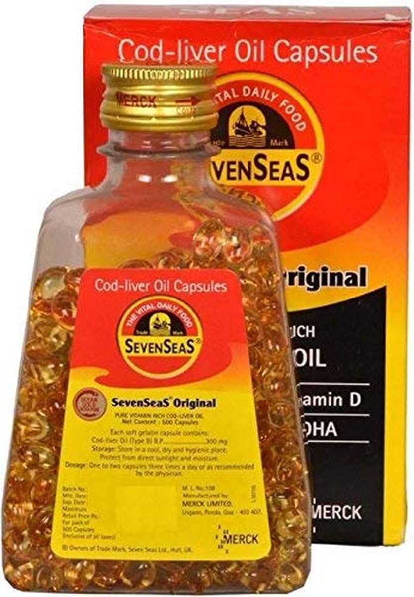 SEVEN SEAS ORIGINAL - Bottle of 100 Cod Liver Oil Capsules