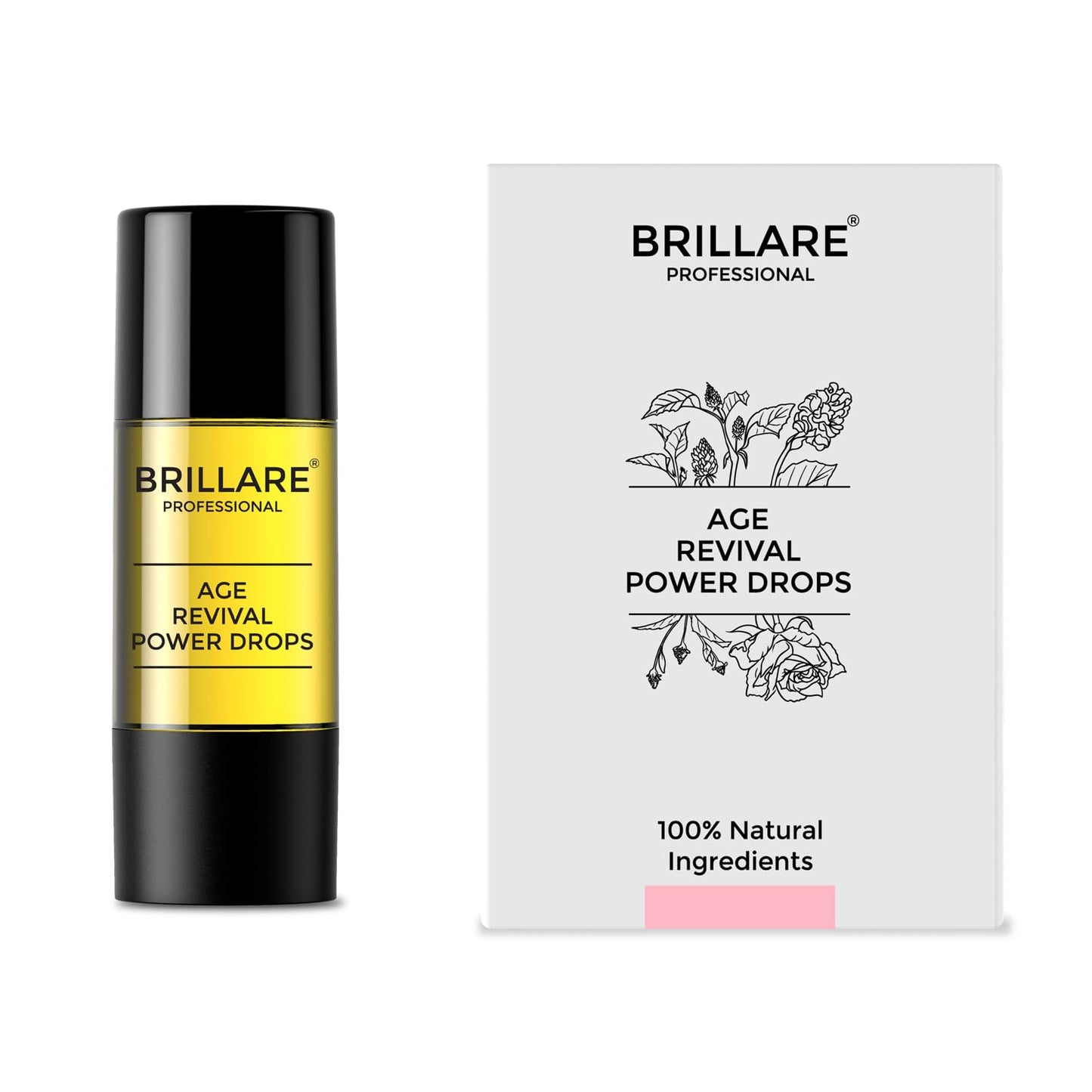 Brillare Real Mahabhringraj Oil with 14 Traditional Herbs, 100% Natural, Cold Pressed Oil