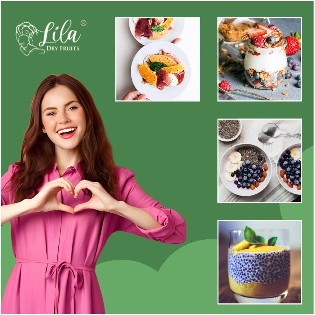 LILA DRY FRUITS Basil Seeds 500 Gms Jar Pack | Raw Organic & Natural Sabja Seed | Tukmaria Beej for Diet, Rich in Proteins and Minerals | Sabza Bij Low Calorie Snack Perfect for Gifting