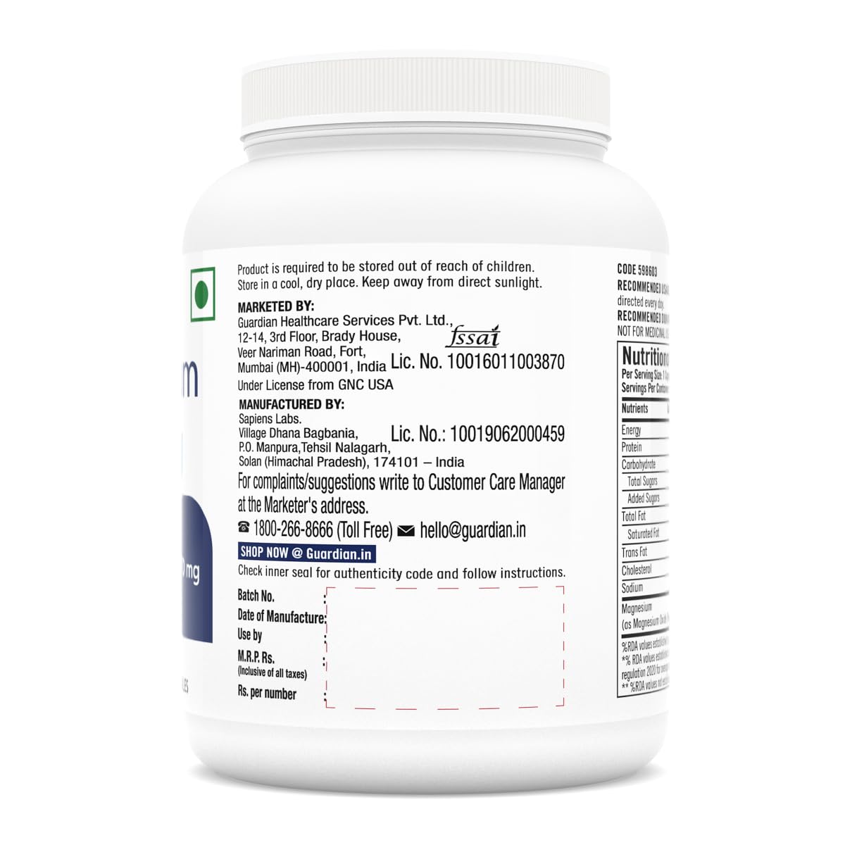 Zephivo GNC Magnesium 370mg | 120 Capsules | Strengthens Bones & Teeth | Promotes Calcium Absorption | Relieves Stress Symptoms | Supports Cell Functions | Formulated in USA | 370mg Per Serving