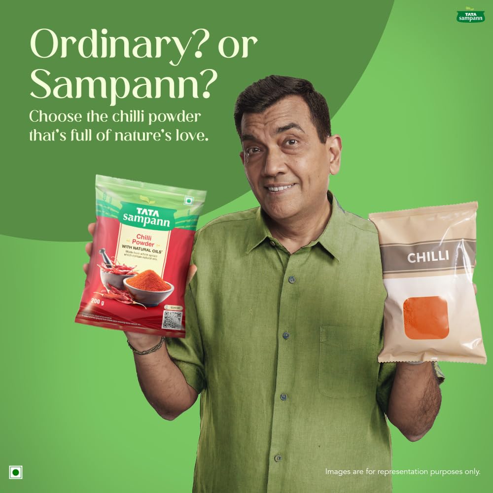 Tata Sampann Chilli Powder with Natural Oils, 200g, Lal Mirchi Powder, Mirchi Powder