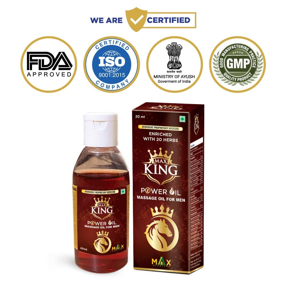 Max Ayurveda Musli Special (For 45+ Men) & King Ayurvedic Massage Oil - Combo (30 Capsules + 1 Oil Bottle)