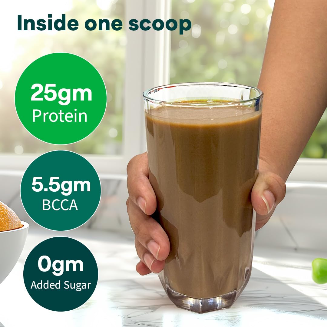 OZiva Bioactive Plant Protein | 25g Protein,5.5 BCAA| Pea Isolate| Plant based Protein Powder for Women & Men | Essential Amino Acids| Protein supplement, Clean, Sugar free, 500g