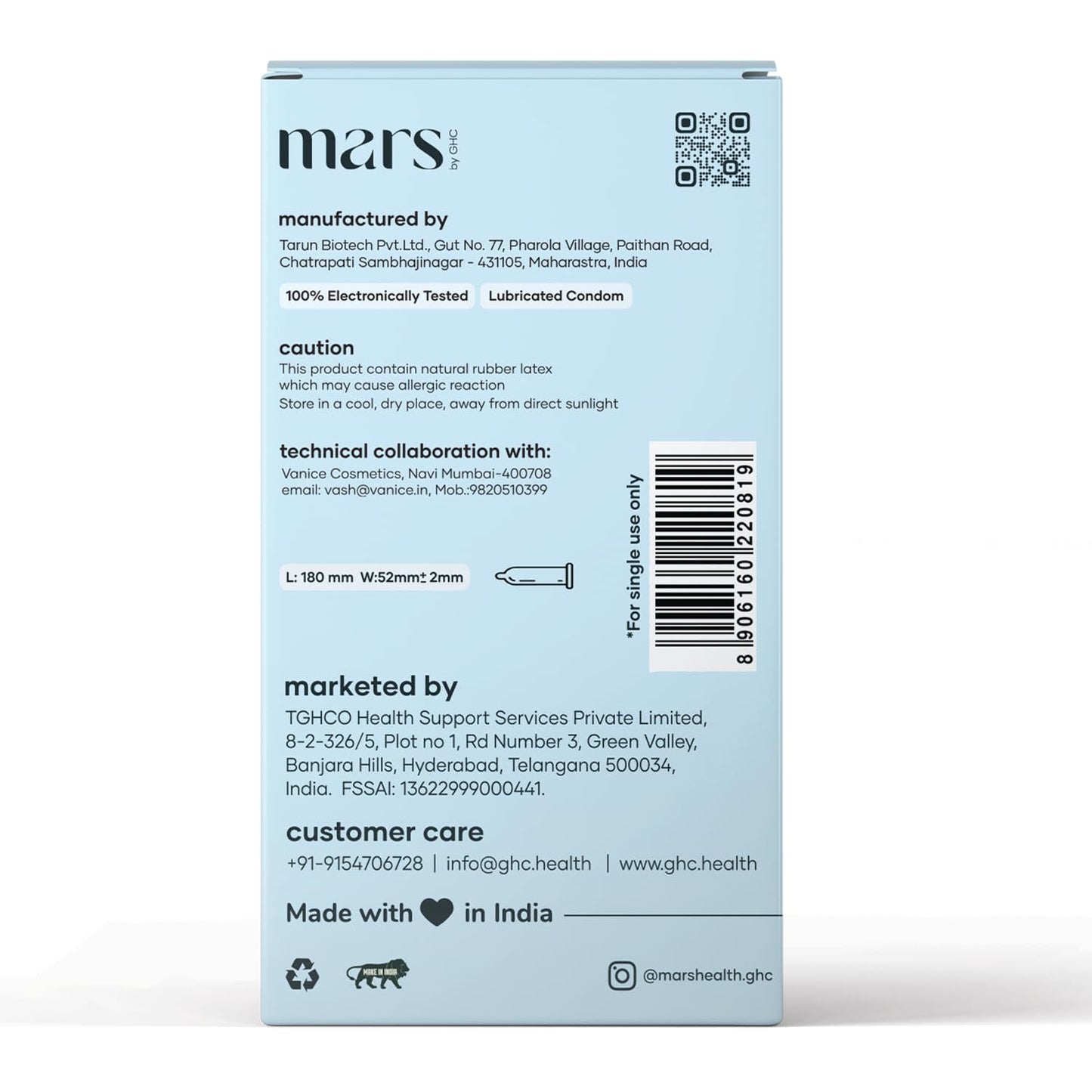 mars by GHC Extra Dotted Delay Condoms for Men - 10 Condoms (Pack of 1)