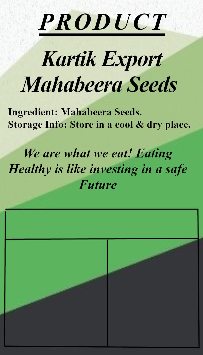 Kartik Export Mahabeera Seeds - Mahabeera Ginjalu - for Knee & Joint Pains - 500 Grams