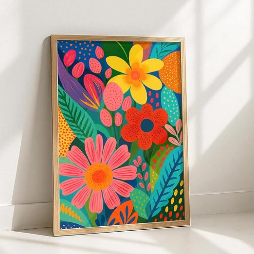 bohemian painting for house, paintings for living room & wall painting for bedroom wall decor - (13x17 Inch boho wall art, Paintings for home decor)