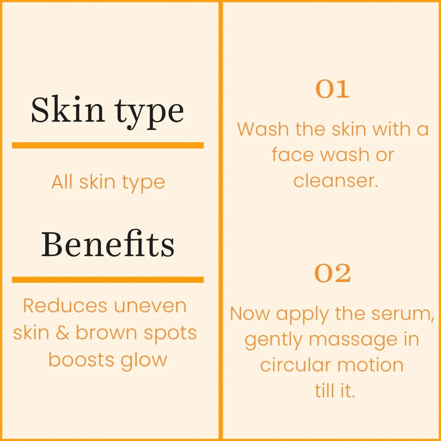 O3+ Vitamin C Face Serum Glow 30ml for Radiant Glowing Skin | Suitable for Combination Skin