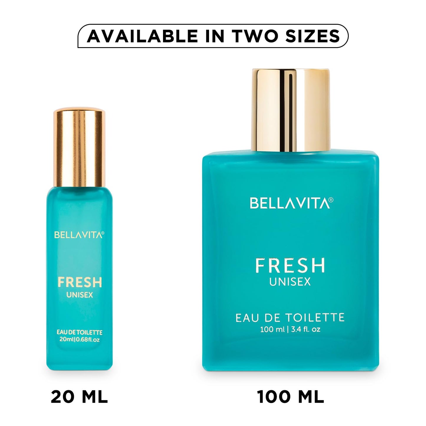 Bella Vita Luxury FRESH Unisex Eau De Toilette Perfume with Bergamot, Lavender,Ylang Ylang|Premium, Long Lasting Fresh Fragrance for Men & Women, 20ML