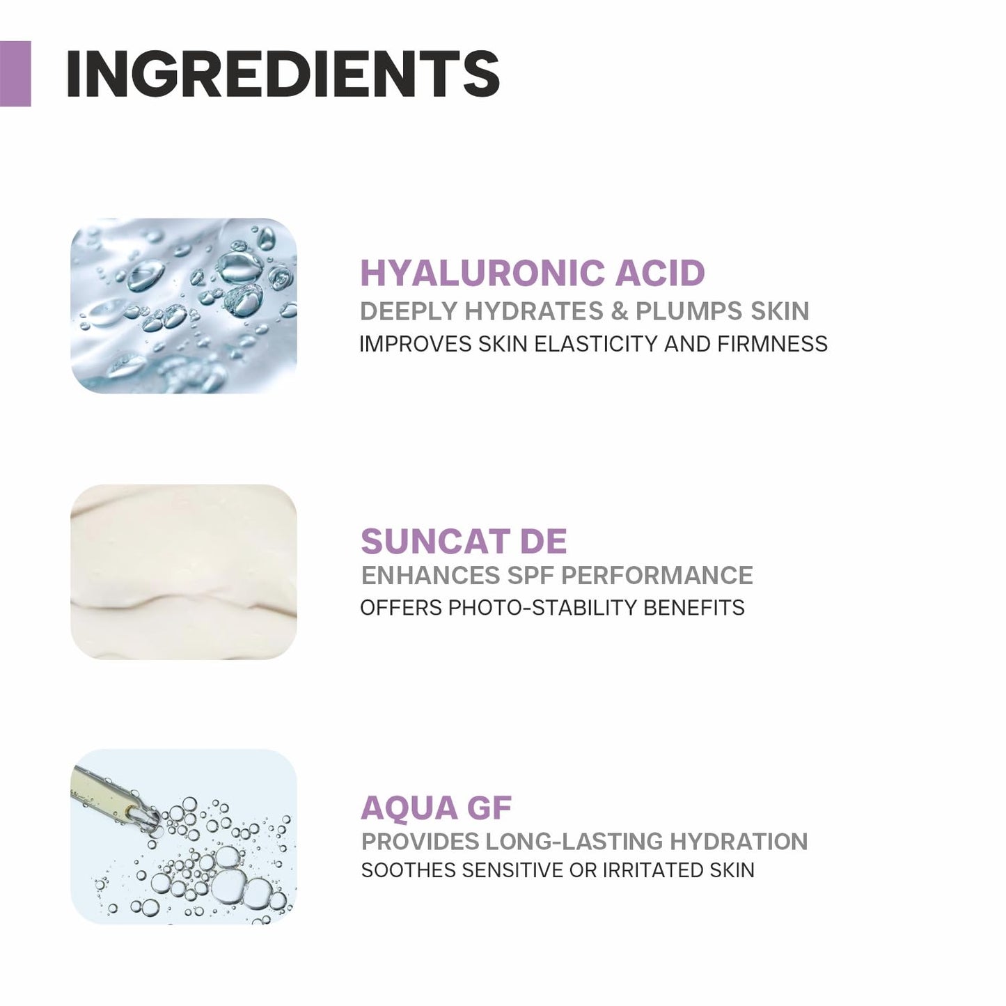 DERMATOUCH HYALURONIC ACID 1% SUNSCREEN | SPF 50 PA++++ | FOR ALL SKIN TYPES | NO WHITE CAST | 50G