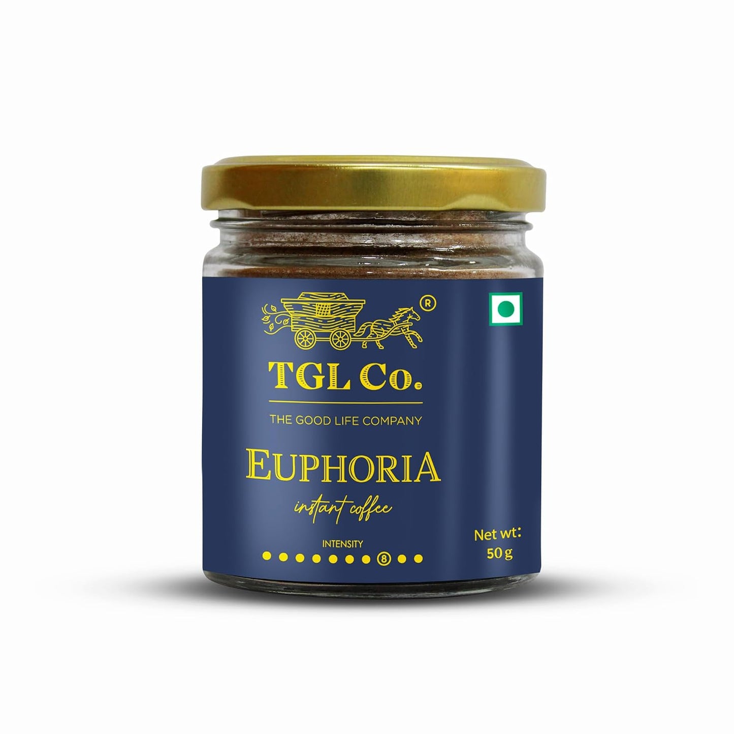 TGL Co. The Good Life Company Euphoria Instant Coffee Powder 50 Gm Jar| Anti Oxidant | Boost Energy | No Artificial Flavour