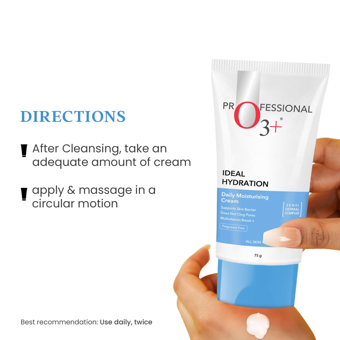 O3+ Ideal Hydration Moisturisation With Hyaluronic Acid For Barrier Repair | 75g