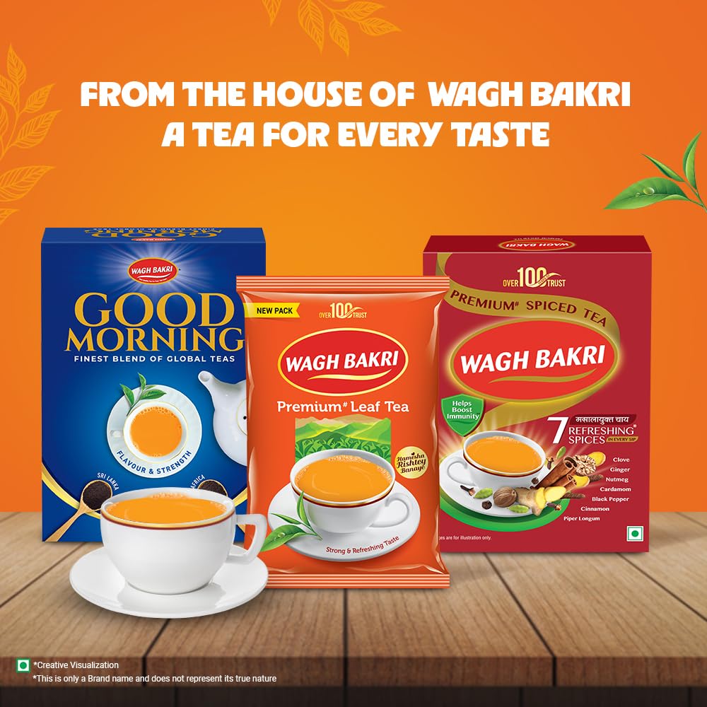 Wagh Bakri Premium Leaf Tea Pack, 1Kg, Assam