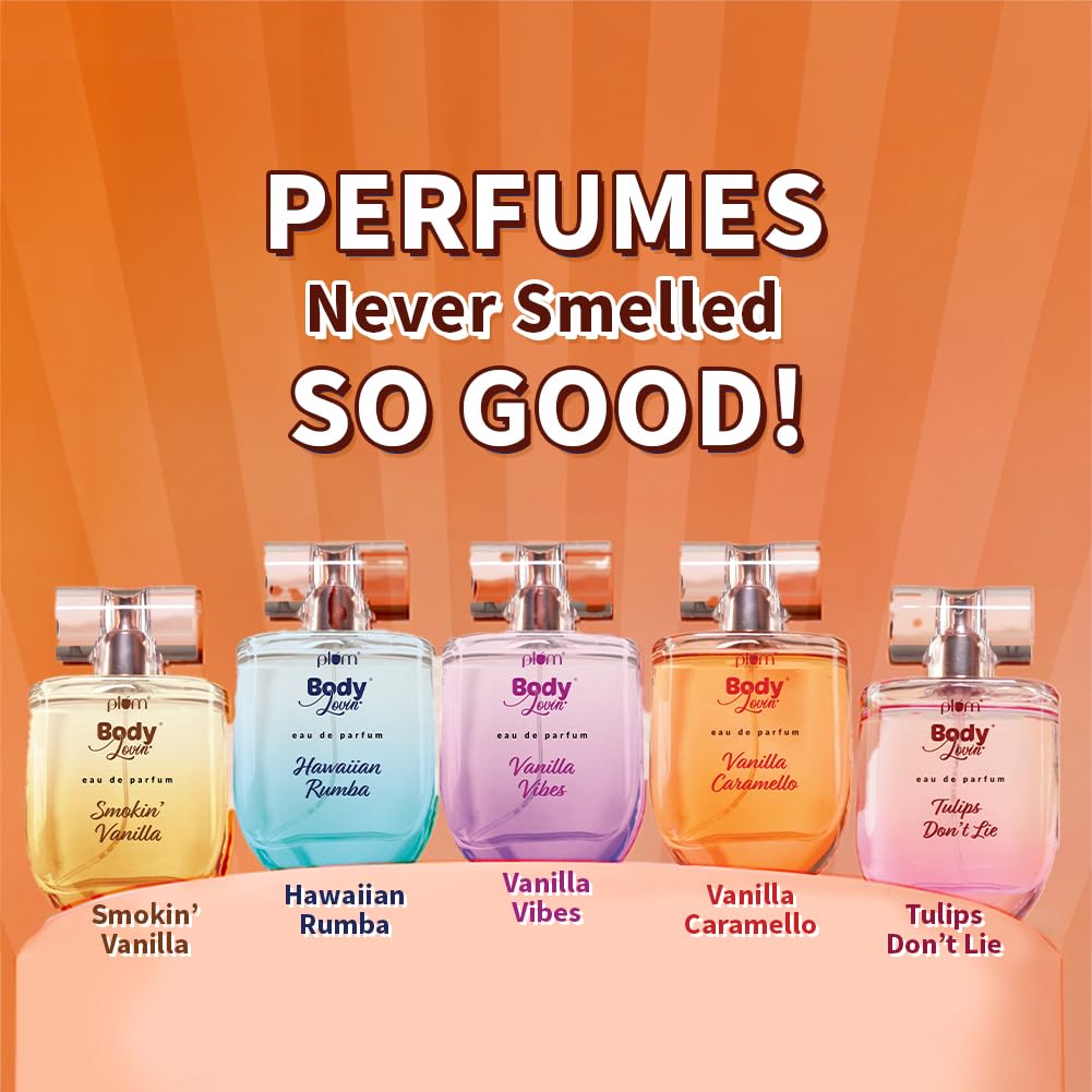 Plum BodyLovin' Vanilla Caramello Eau De Perfume (Parfum) 50 ml| Long-Lasting Gourmet Fragrance | Luxury Perfume for Women | Vanilla, Caramel & Pistachio Notes.