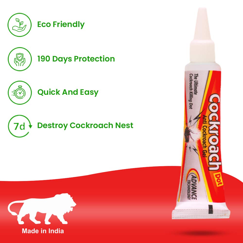Cockroach Dot Cockroach Killer - Pest Control (Anti Cockroach Gel - Pack Of 1-20 Gms)