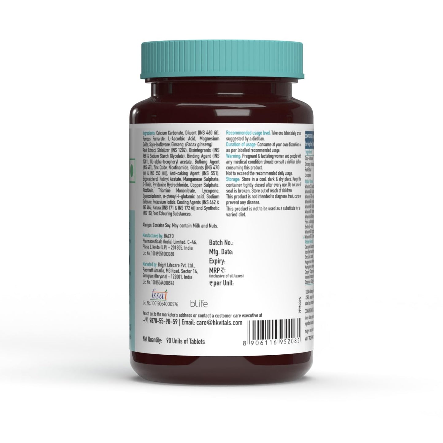 HealthKart hk vitals Multivitamin For Women (90 Tablets) | Zinc, Vitamin C, Vitamin D, Multiminerals & Ginseng Extract