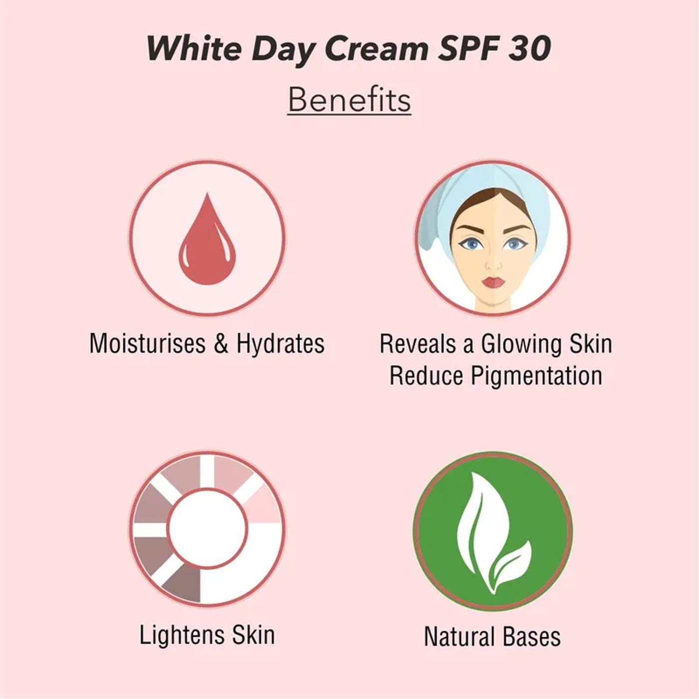 O3+ Radiant Day Cream Moisturiser SPF30 50g for Brightening & Glowing Skin | Moisturises & provides Sun Protection - All Skin Types