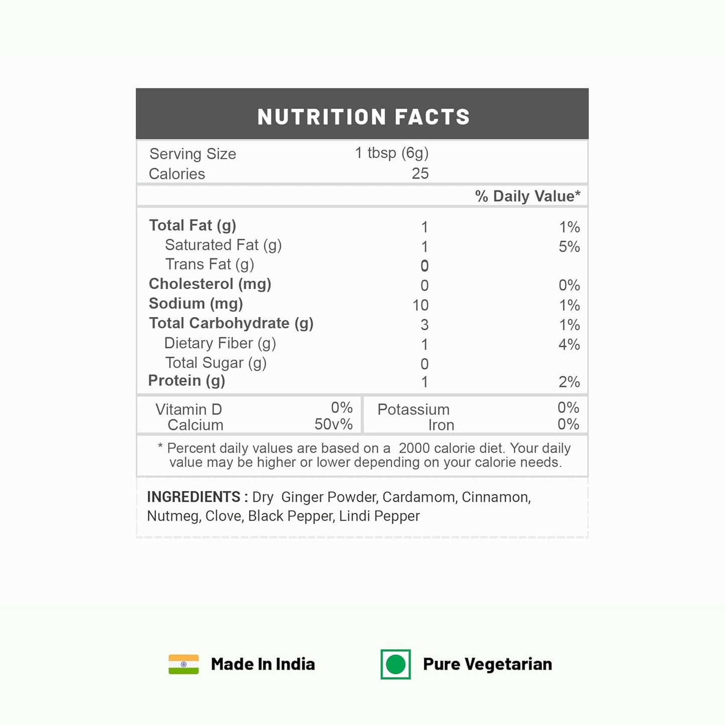 Pure Organio Organic Garam Masala Powder for Daily cooking NPOP Organic Certified (100 Gm)