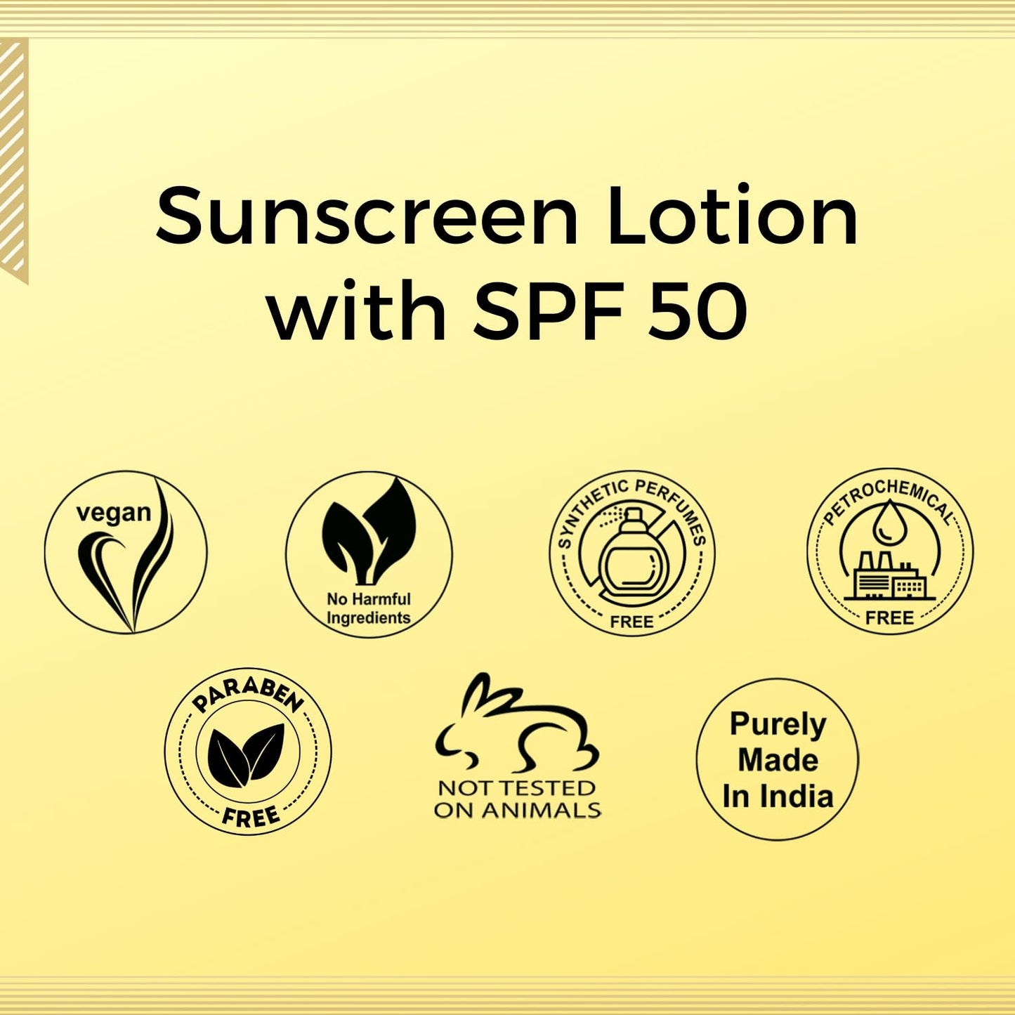Aroma Treasures SPF 50 Sunscreen Lotion 100g | Broad Spectrum UVA/UVB Protection | Water Resistant | Non-Greasy, No White Cast | Face & Body | All Skin Types