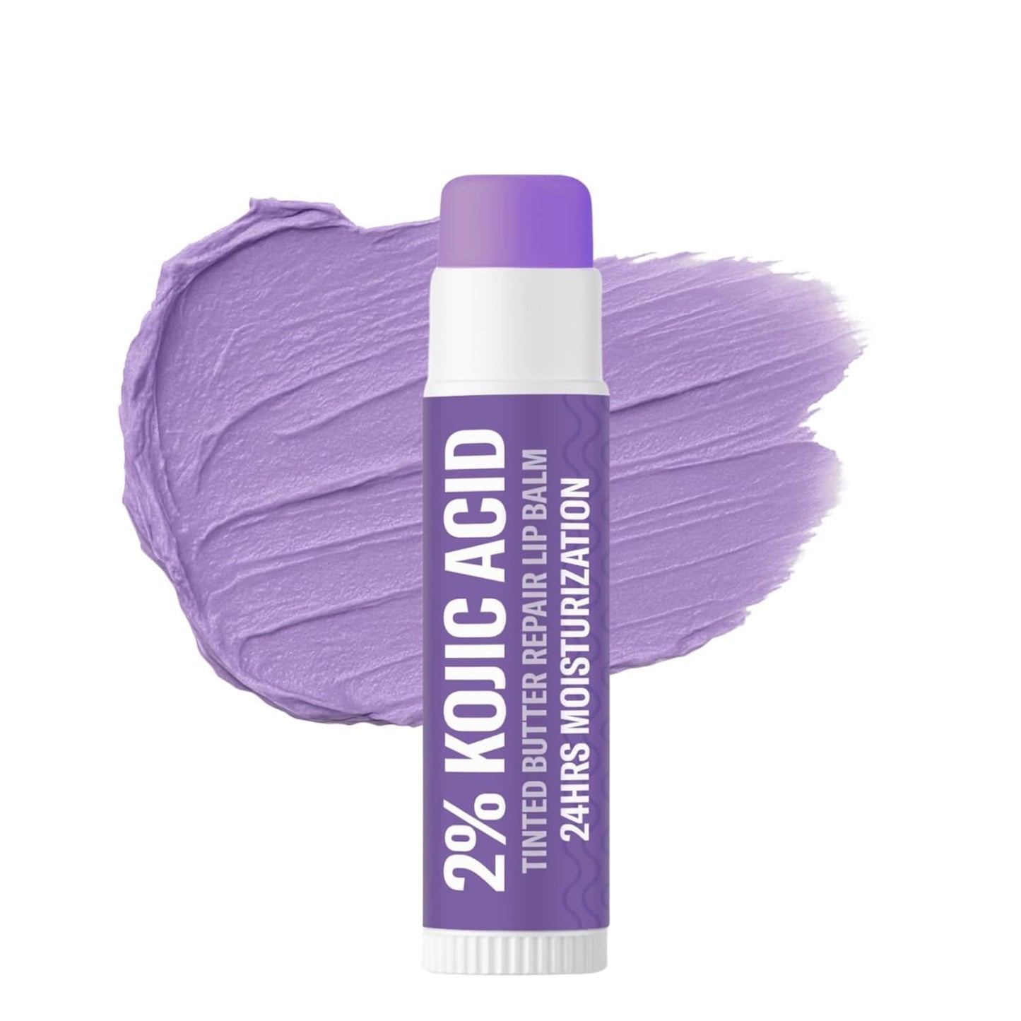 BAKE 2.5% Kojic Acid Mulberry Extract Tinted Butter Brightening Lip Balm SPF 55 PA++++ 24 Hour Moisturization | For Dark, Pigmented, Dry & Flaky Lips | De-Tan Lip Balm - 5g