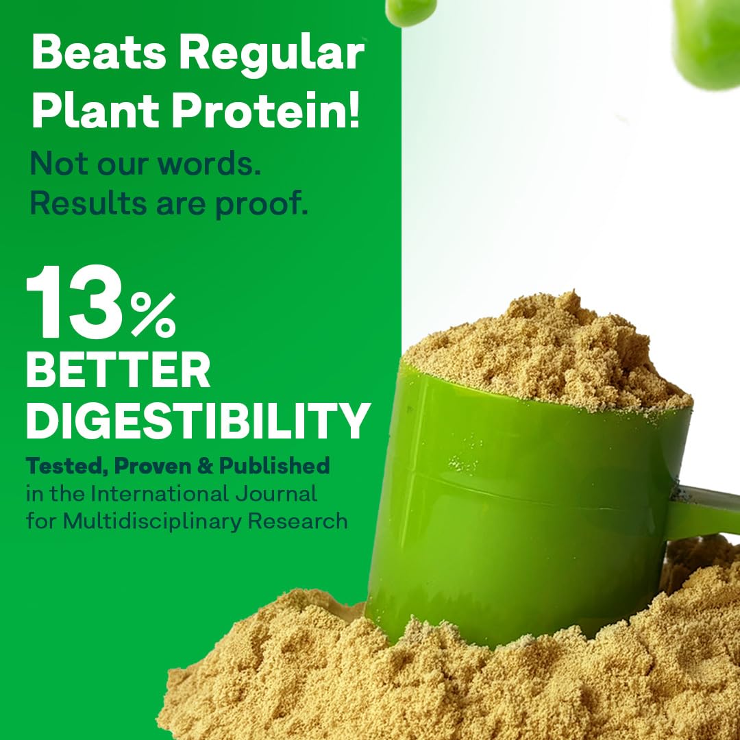 OZiva Bioactive Plant Protein | 25g Protein,5.5 BCAA| Pea Isolate| Plant based Protein Powder for Women & Men | Essential Amino Acids| Protein supplement, Clean, Sugar free, 500g