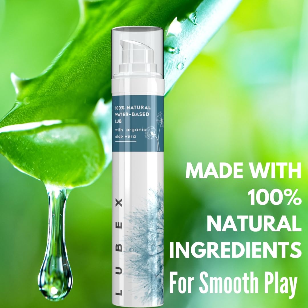 Lubex Natural Lubricant Gel (Water-Based) Natural Lube with Aloe Vera for Her, Him & Couples - Vanilla Flavour - 50gm