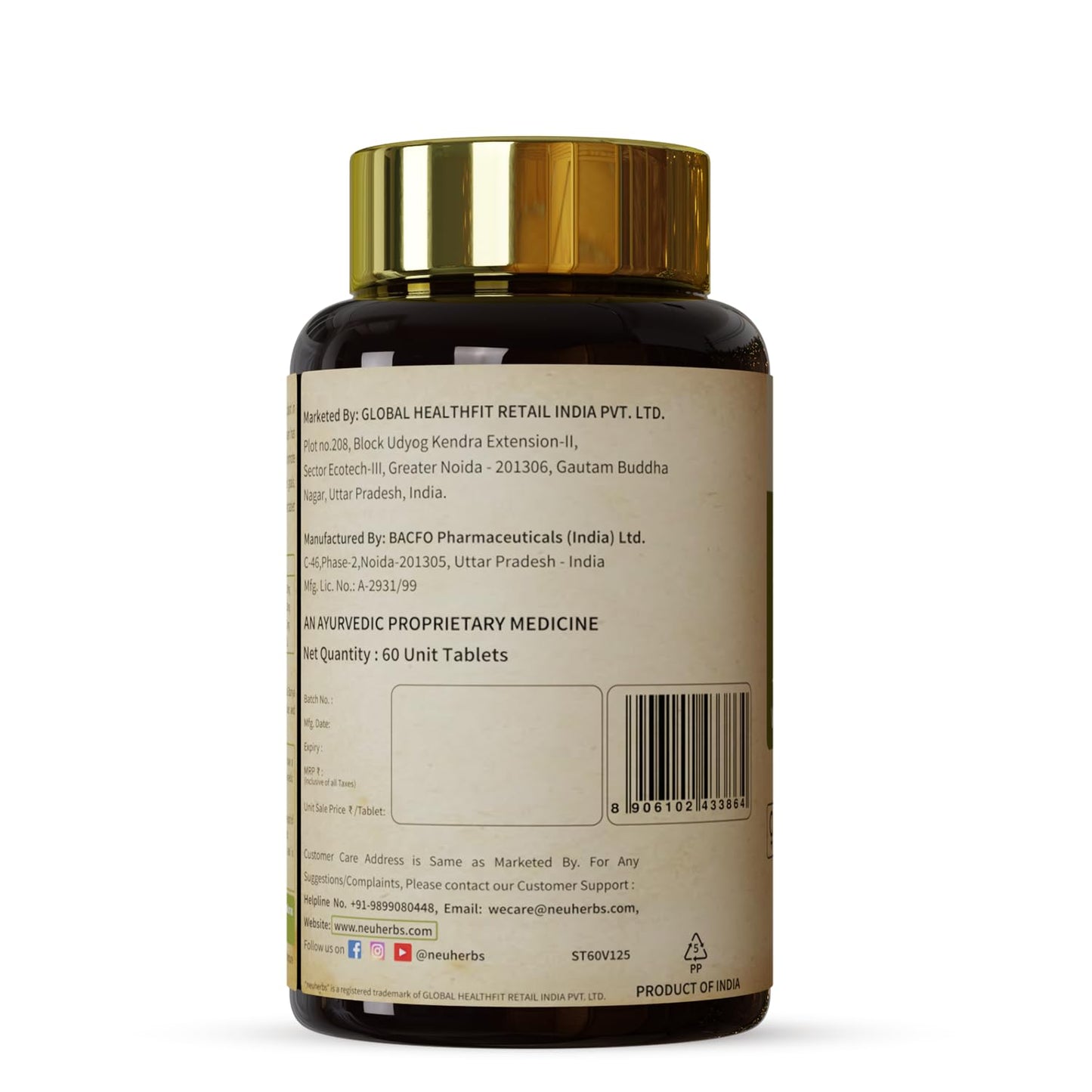 Neuherbs Shatavari 60 Tablets | Boost Energy, Immunity & Maintain Women's Hormonal Balance | Supports Lactation | No Added Preservatives