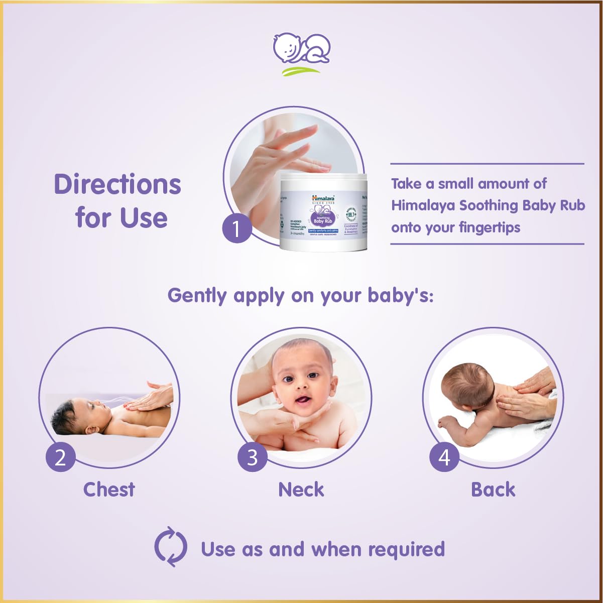 Himalaya Soothing Baby Rub (50ml) | with Eucalyptus Oil | Releives Nasal Congestion & helps easy breathing