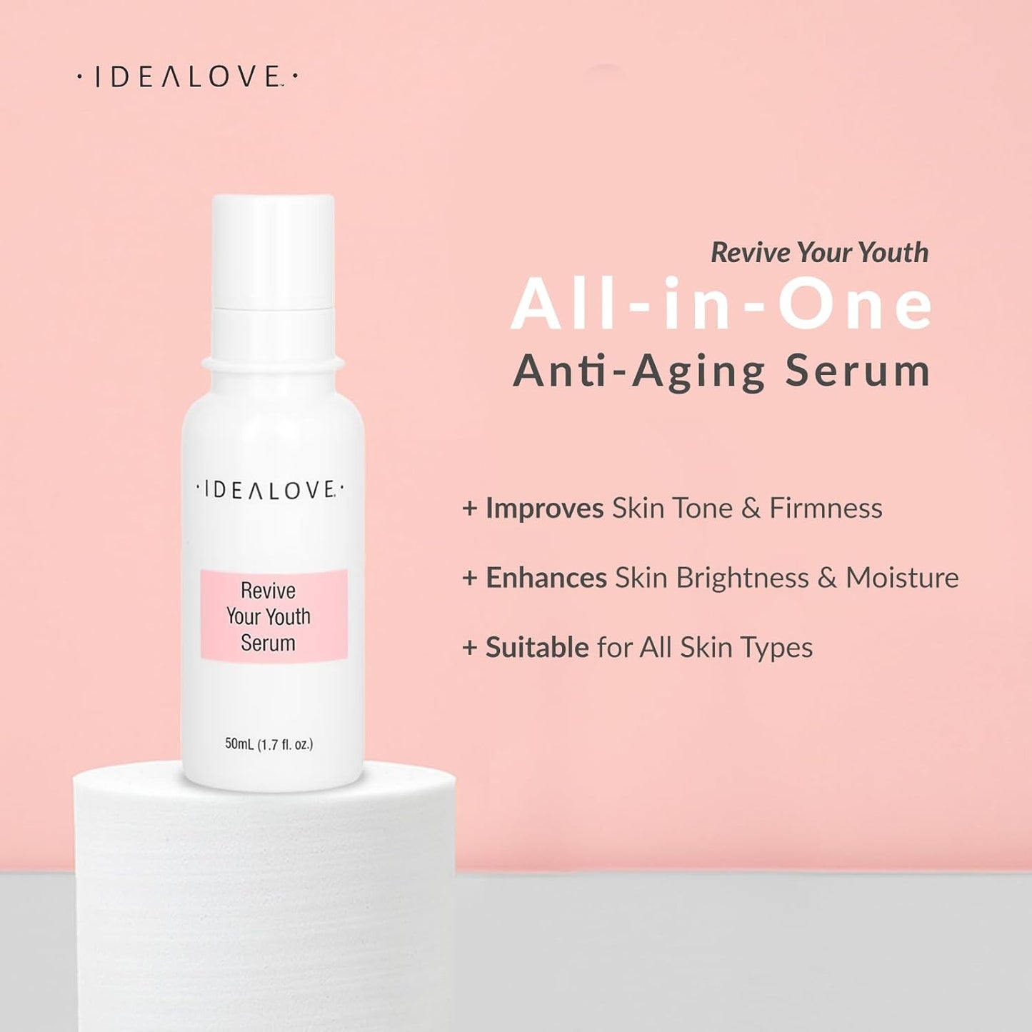 Idealove, Revive Your Youth Serum, Trial Size, 0.85 fl oz (25 ml)