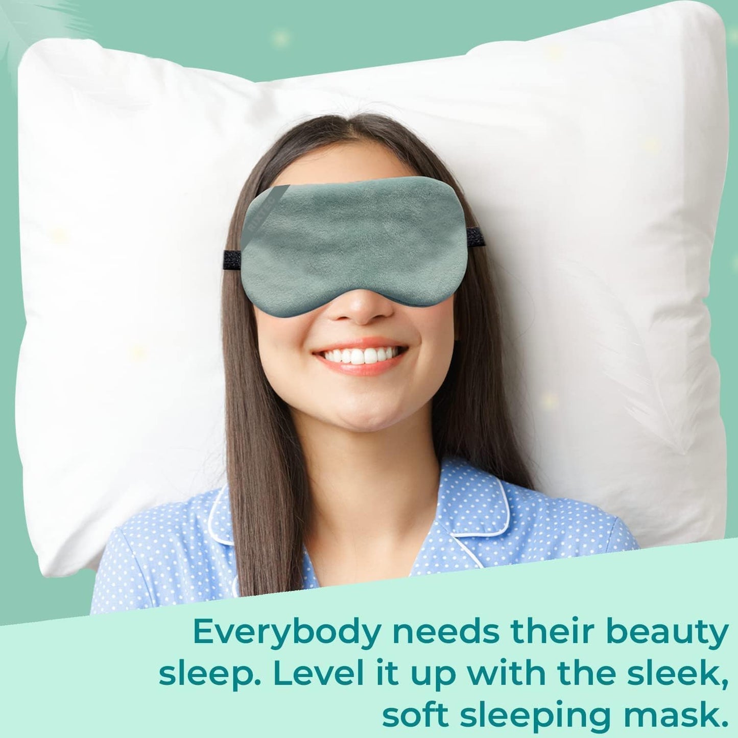 PACK OF 2 Eye Mask for Sleeping with Adjustable Strap Super Soft Sleep Masks Blind Fold for Comfortable Sleep Travelling Eye Pad for Girls Blind Folds for Sleeping - Black and Gray