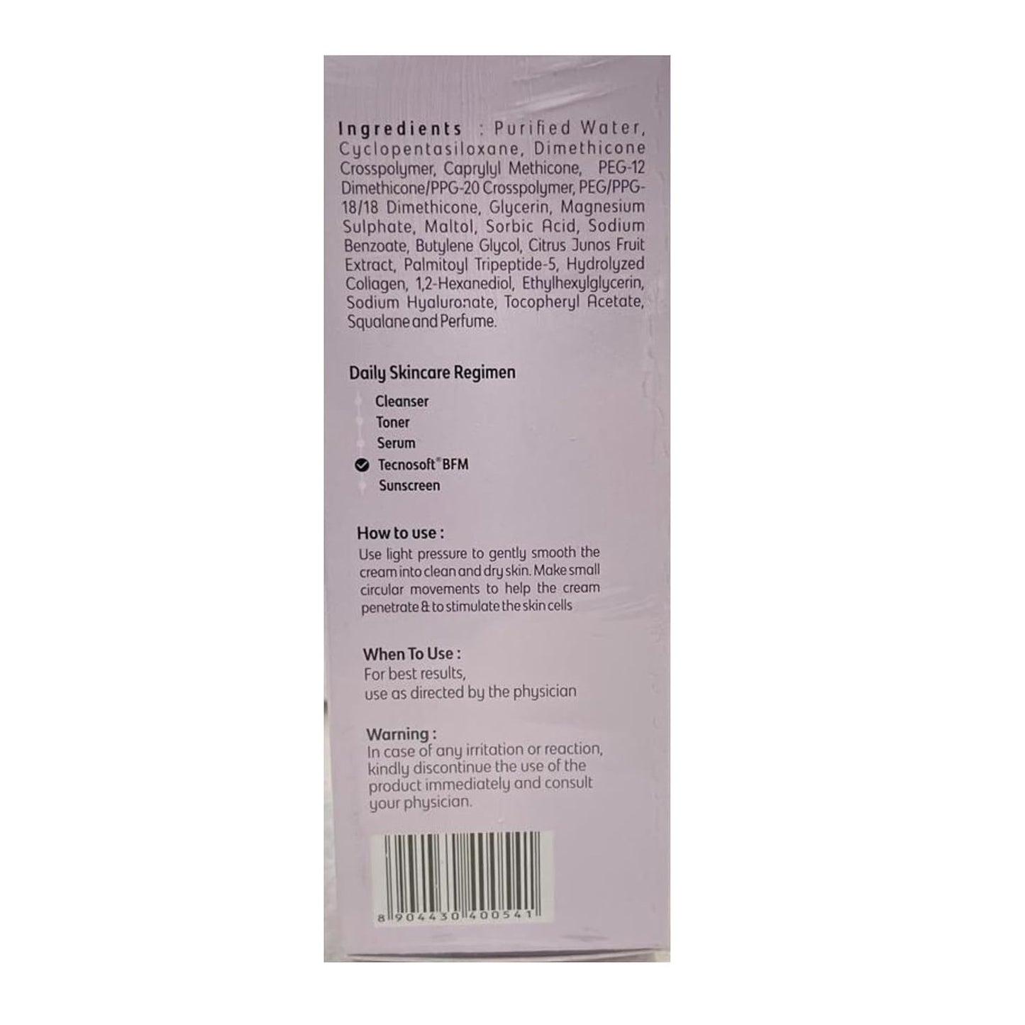 Dermashoap Tecnosoft BFM Face Cream – Strengthens Skin Lipid Barrier, Rebalances Microbiome, Deeply Moisturizes Dry Skin, Reduces Wrinkles And Fine Lines – 50gm