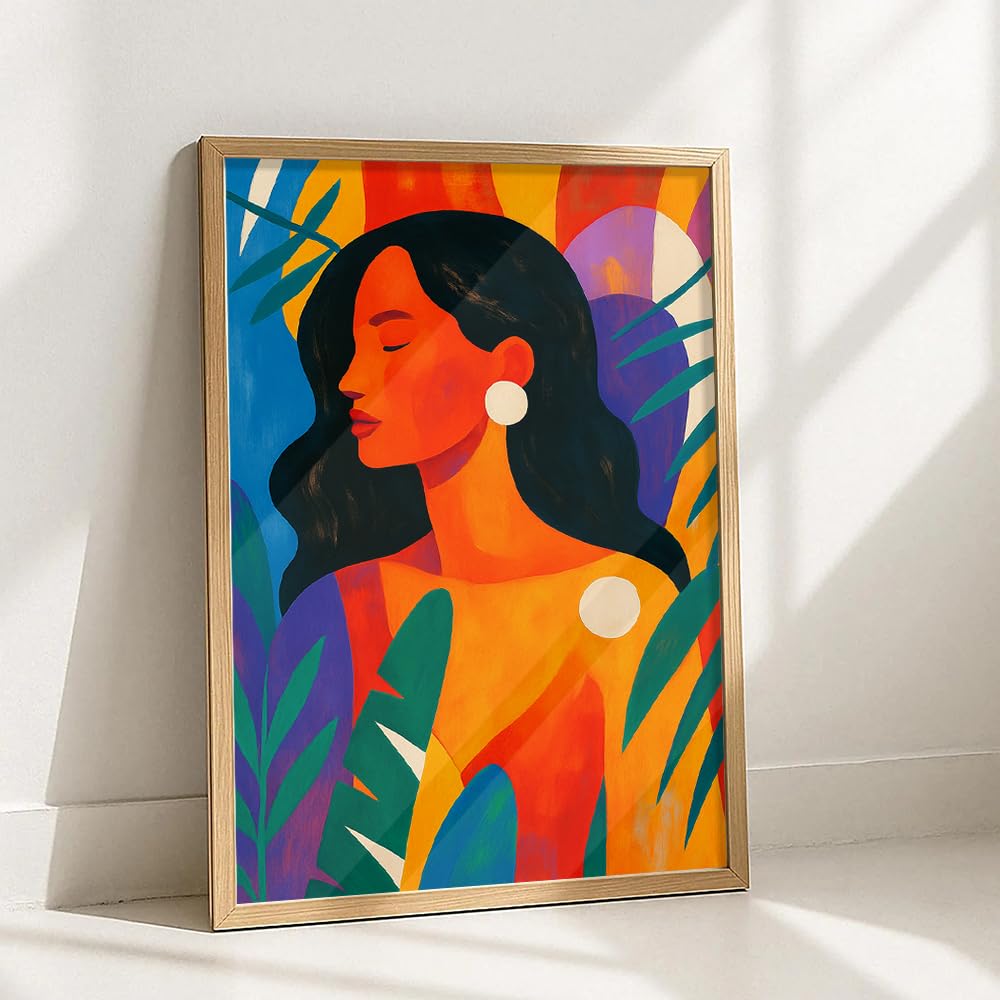 bohemian painting for house, paintings for living room & wall painting for bedroom wall decor - (13x17 Inch boho wall art, Paintings for home decor)