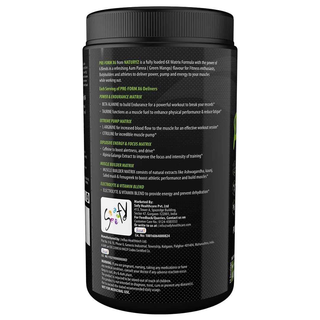 Black supplement container with text on a white background