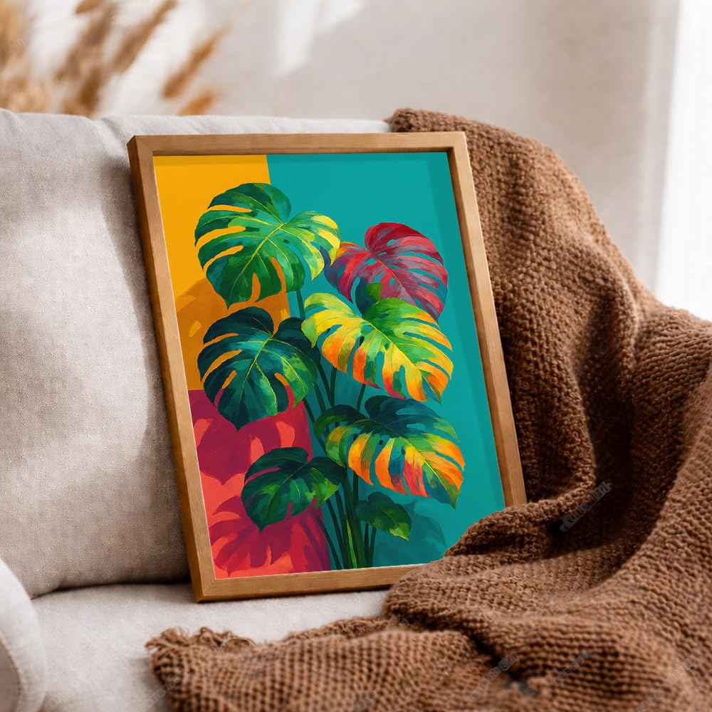 Boho Wall Painting for Bedroom & Paintings for Living Room Wall Decor - (10.5x13.5 Inchs, Wall Art Paintings)