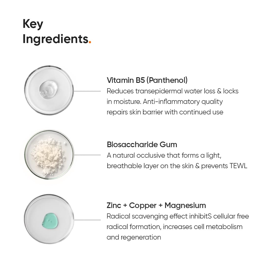 Minimalist Dehydrated Skin Moisturizer with 10% Vitamin B5 for Oily & Acne-Prone Skin | Oil-Free Hydration & Lightweight Gel Formula for Damaged Barrier Repair | Fast-Absorbing & Non-Sticky Lightweight Winter Cream | 50 grams