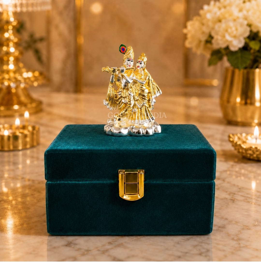 Gold Art India Hanuman Idol 999 Silver Plated | 2.8 Inch Antique Matte Bajrangbali Murti with Velvet Gift Box for Home Temple, Office Desk & Car Dashboard