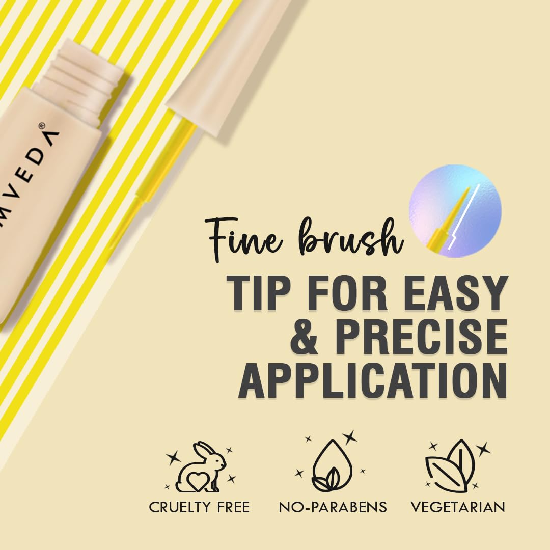 Glamveda Liquid Eye Liner, Yellow, Long Lasting Matte Waterproof Liner - Smudge Proof, Transfer Proof Eye Makeup, Bold, Clean, Smudge-Free Look 24-Hour Long Stay 4.5 ml