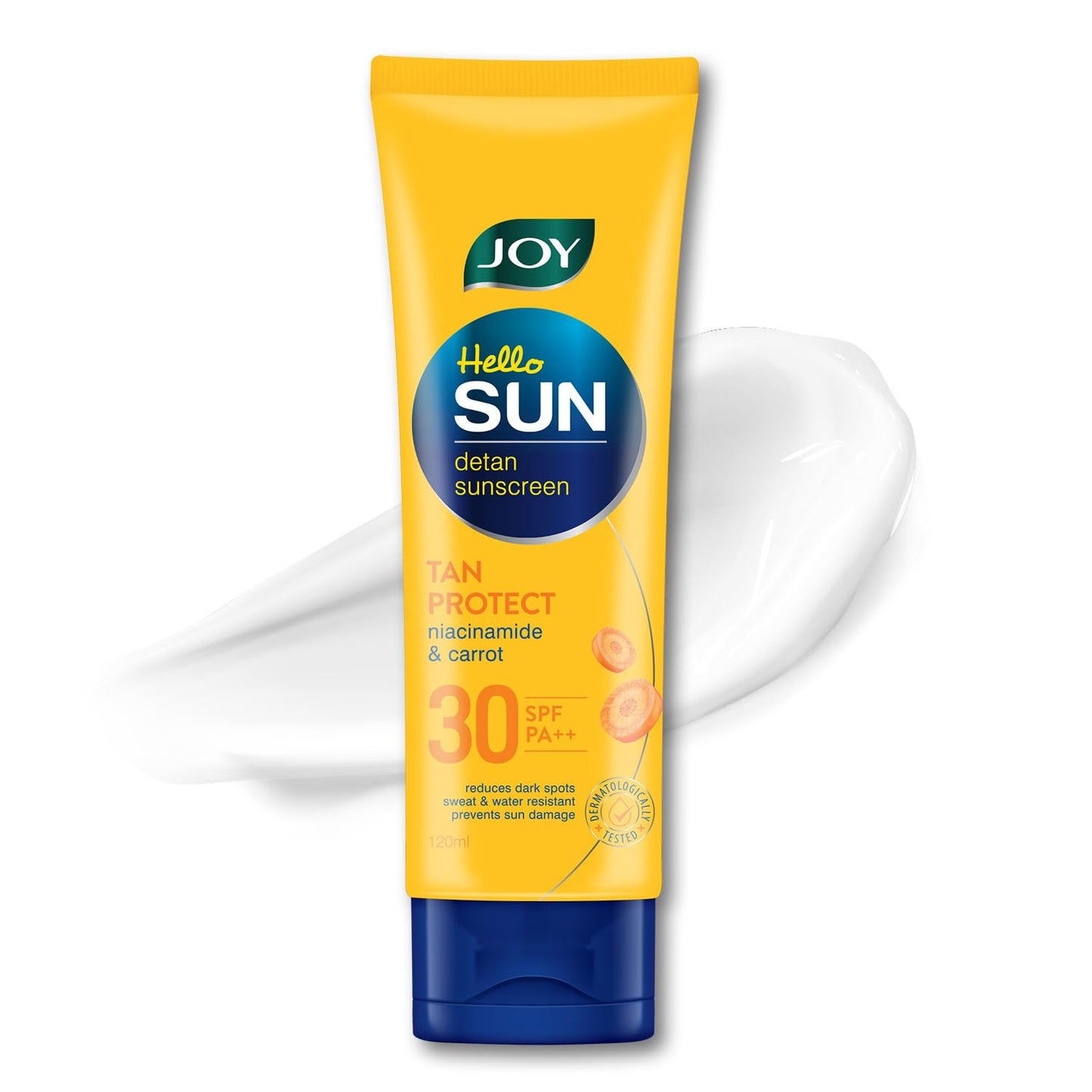 Joy Broad Spectrum SPF 30 Face & Body Sunscreen (120ml) | Sunblock & Anti Tan Sunscreen For Normal to Oily Skin | Lightweight, Non Greasy & Zero White Cast